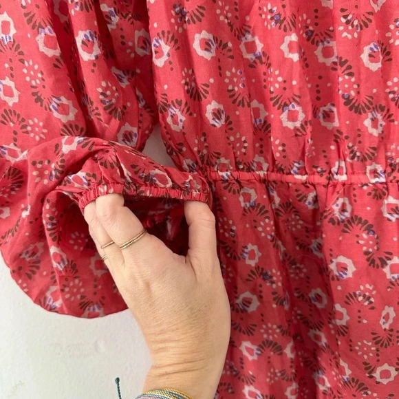 Xirena Jia Floral Silk Blend Mini Dress Coral Blush - Picture 10 of 13